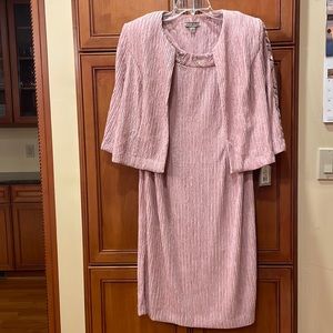 GORGEOUS pink (Dusty Mauve) 2 pc dress and jacket